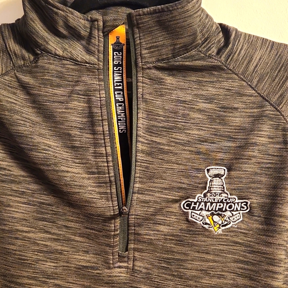 Pittsburgh Penguins 2016 Stanley Cup Champs Level Wear Men's 1/4 Zip Med